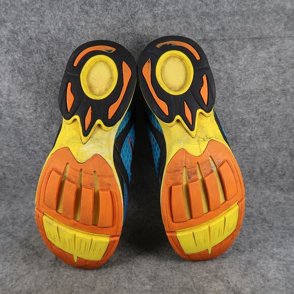 Newton Running Shoes Mens 9 Athletic Motion Trainer Sneaker Mesh Blue Yellow - Picture 11 of 13